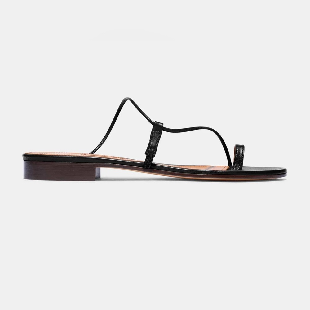 Emme Parsons Susan Slide in Black Nappa and Suede (size 40)